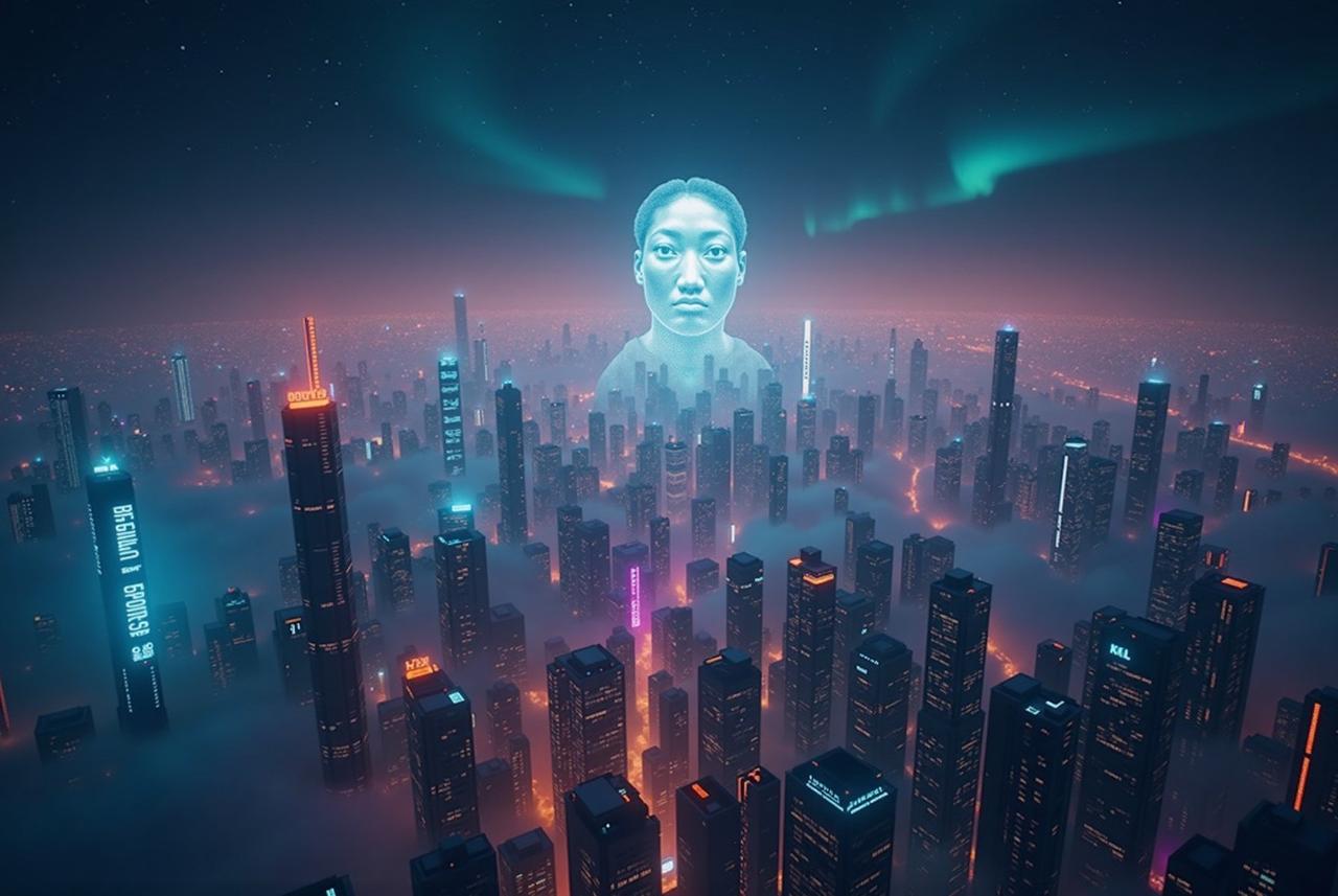 神秘影院 - 赛博朋克城市夜景
